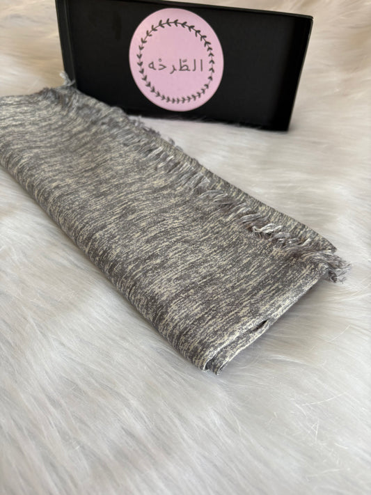 Linen cotton Hijab ( Mix Gray)