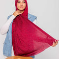 Premium linen cotton (Burgandy)