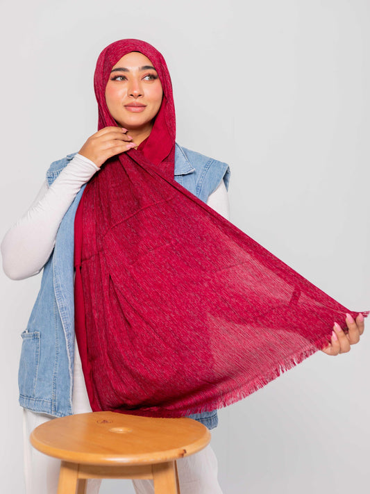 Premium linen cotton (Burgandy)