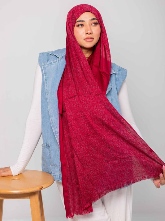 Premium linen cotton (Burgandy)